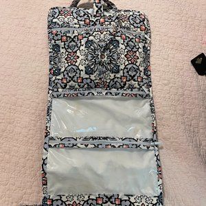 Vera Bradley Hanging Cosmetic Bag with 4 large compartments